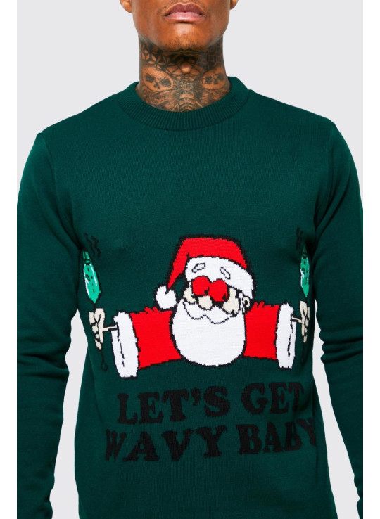 Lets Get Wavy Baby Різдвяний джемпер