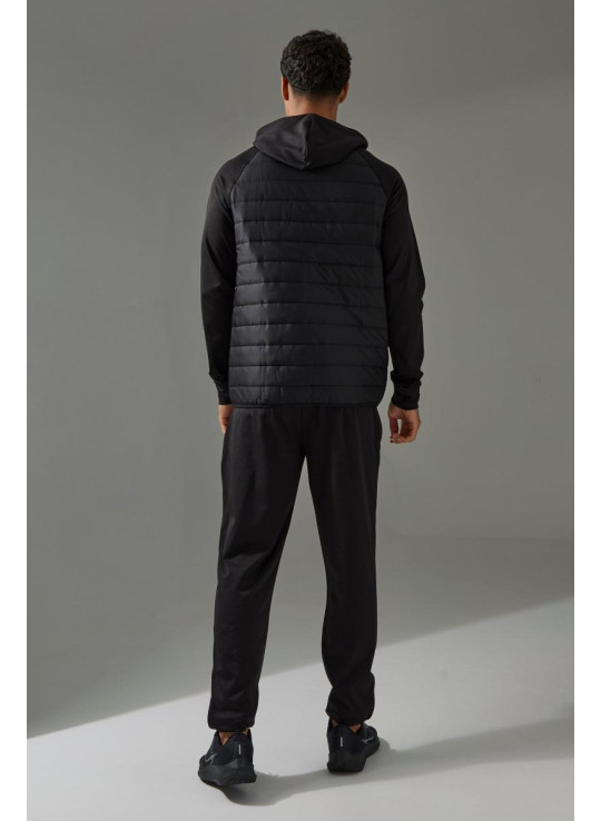 Чоловіча стьобана толстовка з капюшоном і звужений джогер