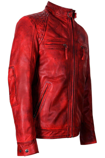 Шкіряна гоночна гоночна велосипедна куртка