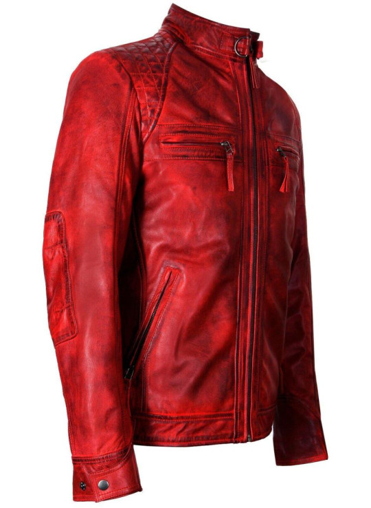 Шкіряна гоночна гоночна велосипедна куртка