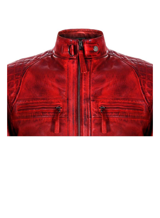 Шкіряна гоночна гоночна велосипедна куртка