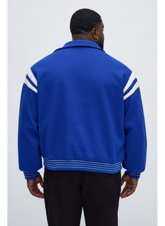Класична олдскульна варсіті-куртка