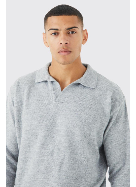 Боксерський довгий рукав в'язаний Поло Поло