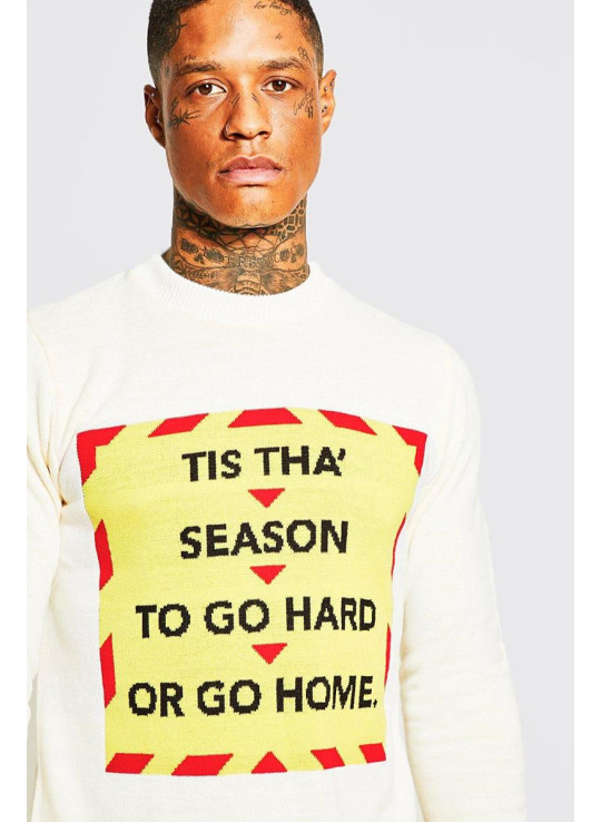 Tis The Season Slogan Різдвяний джемпер