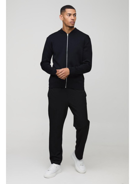 Стильний трикотажний бомбер