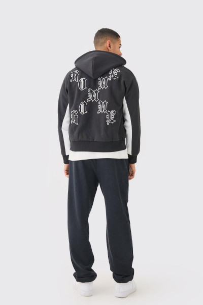 Університетська куртка з джерсі з аплікацією та стрічкою