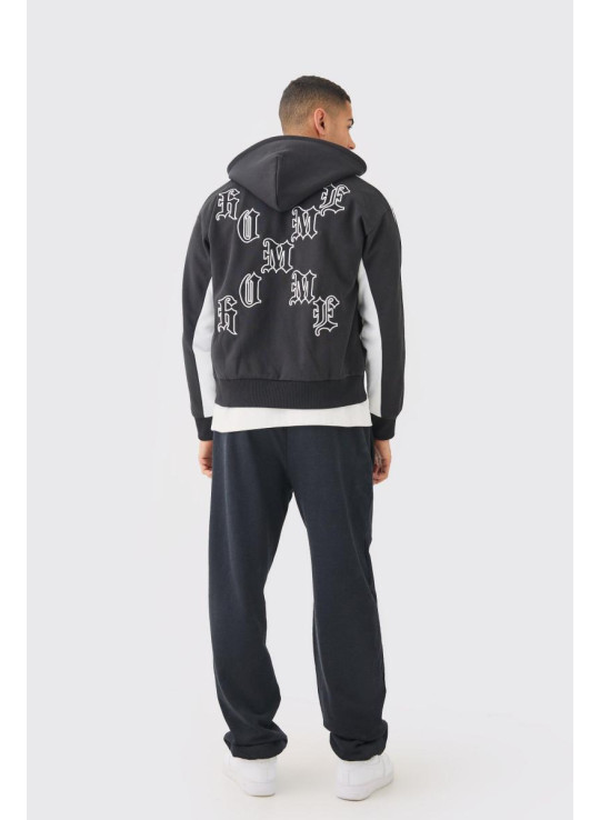 Університетська куртка з джерсі з аплікацією та стрічкою