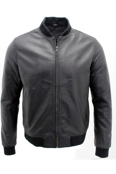 Шкіряна куртка з бомбардувальника Varsity