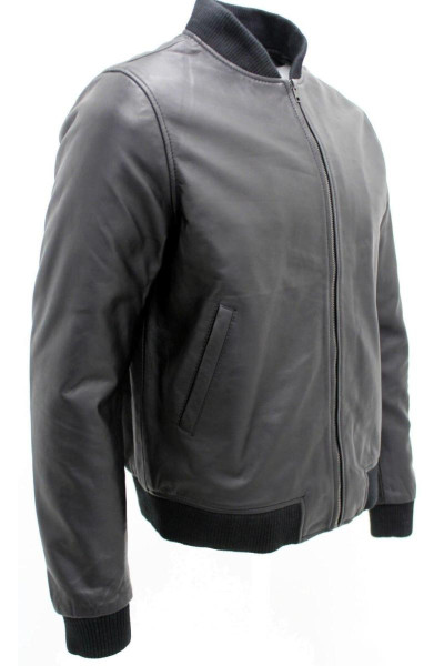 Шкіряна куртка з бомбардувальника Varsity