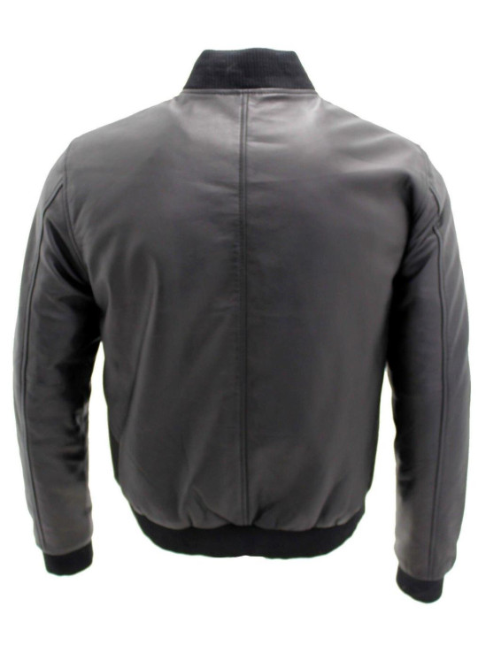 Шкіряна куртка з бомбардувальника Varsity