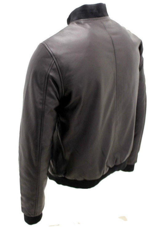 Шкіряна куртка з бомбардувальника Varsity