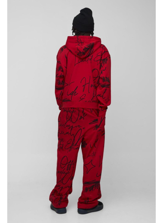 Величезний спортивний костюм у формі графіті на блискавці