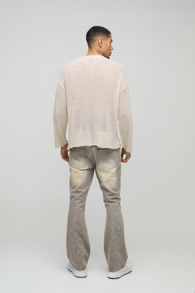 Boxy Fit Homme Moto Open Stitch в’язаний перемичка