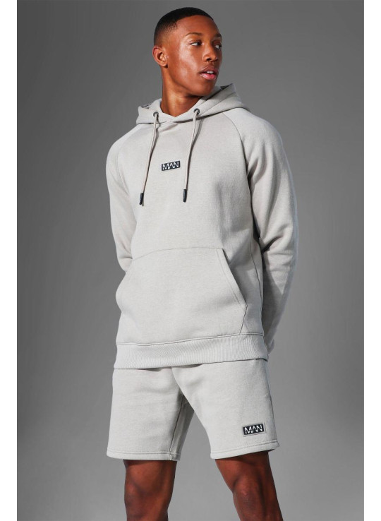 Чоловіча толстовка з капюшоном і короткі набір для активного тренування в тренажерному залі