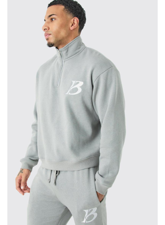 Величезний спортивний костюм Boxy B 1/4 на блискавці