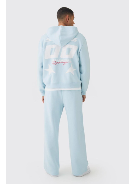 Величезний спортивний костюм з принтом 