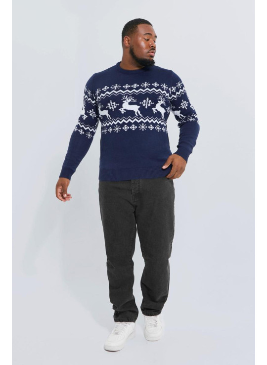 Плюс різдвяний джемпер з оленячою ярмаркою