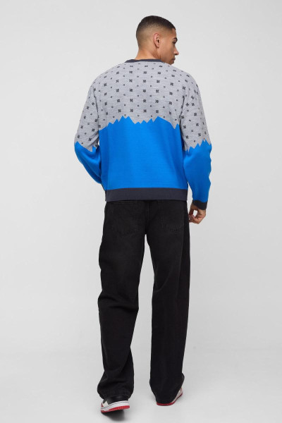 Величезний трикотажний джемпер Boxy Ski Valley