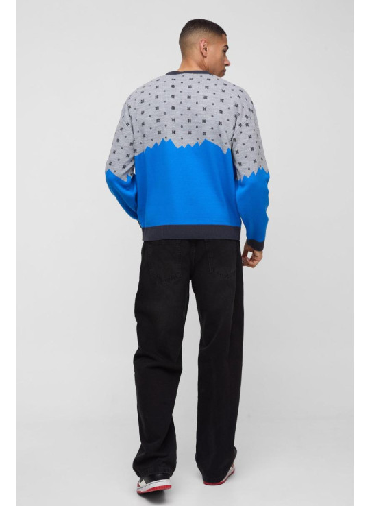 Величезний трикотажний джемпер Boxy Ski Valley