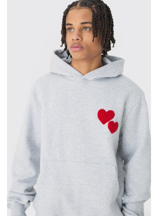 Звичайний спортивний костюм з ластовицею з капюшоном у формі серця