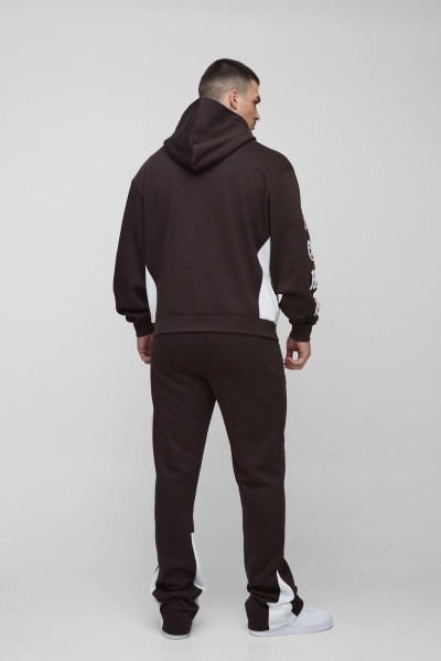 Високий спортивний костюм із ластовицею у формі квадратної форми Homme