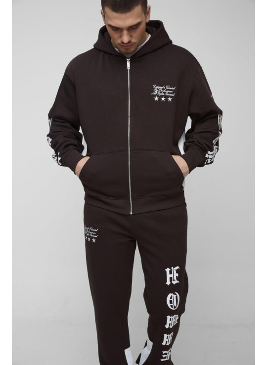 Високий спортивний костюм із ластовицею у формі квадратної форми Homme