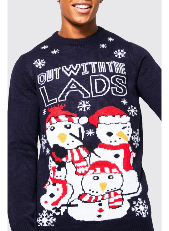 В'язаний різдвяний джемпер для хлопців