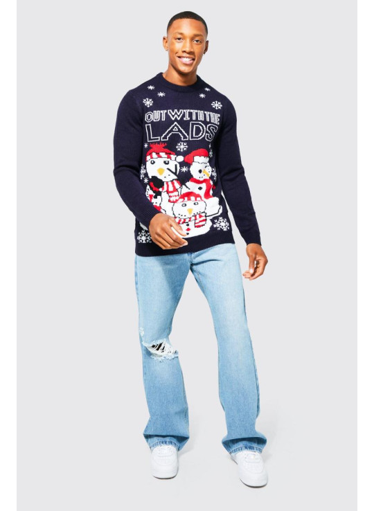 В'язаний різдвяний джемпер для хлопців