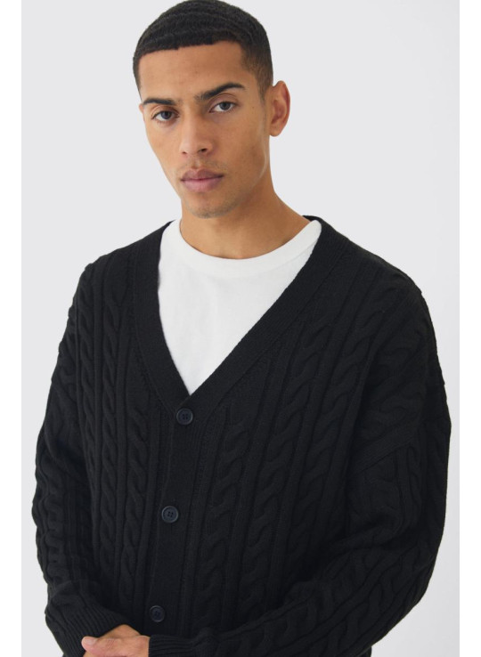 Величезний трикотажний в'язаний кардиган