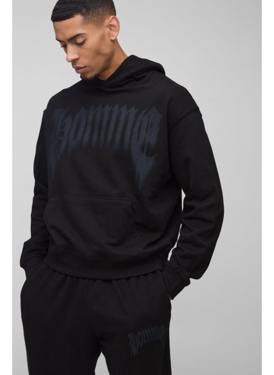 Спортивний костюм великого розміру з капюшоном у готичному стилі Homme