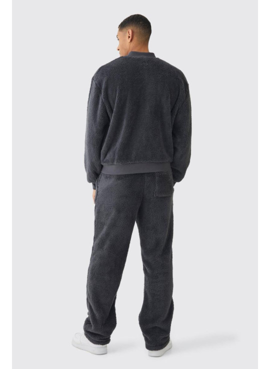 Негабаритна куртка-бомбер Teddy Borg