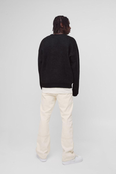 Негабаритна коробка матової готичної графічної трикотажної перемички