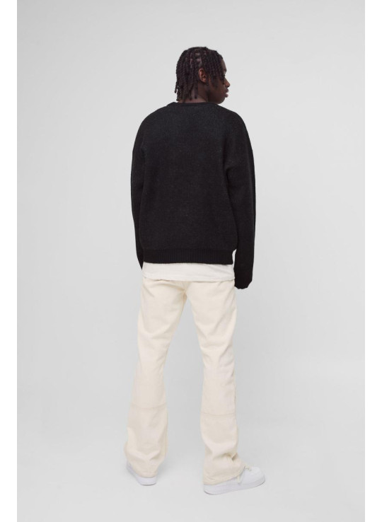 Негабаритна коробка матової готичної графічної трикотажної перемички