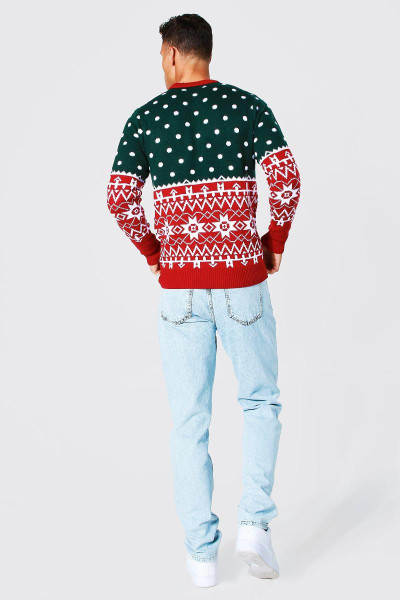 Високий в'язаний джемпер Merry Christmas