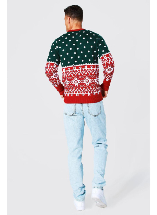 Високий в'язаний джемпер Merry Christmas