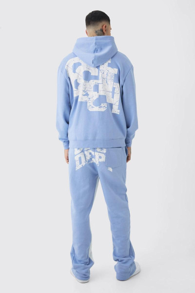 Високий великий спортивний костюм із капюшоном на блискавці OFCL
