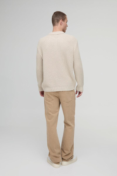 Негабаритні в’язані в’язані деталі в трикотажному поло