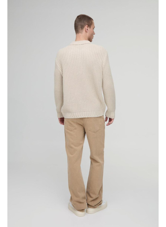 Негабаритні в’язані в’язані деталі в трикотажному поло