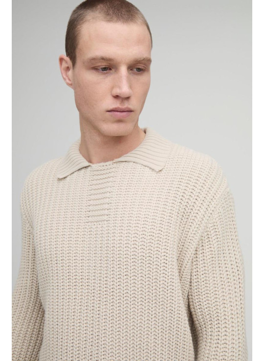 Негабаритні в’язані в’язані деталі в трикотажному поло