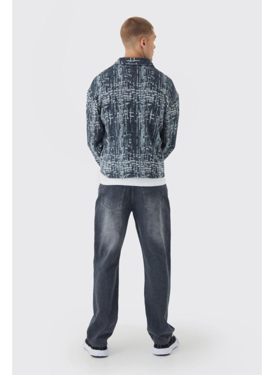 Абстракційна верхня сорочка великого розміру