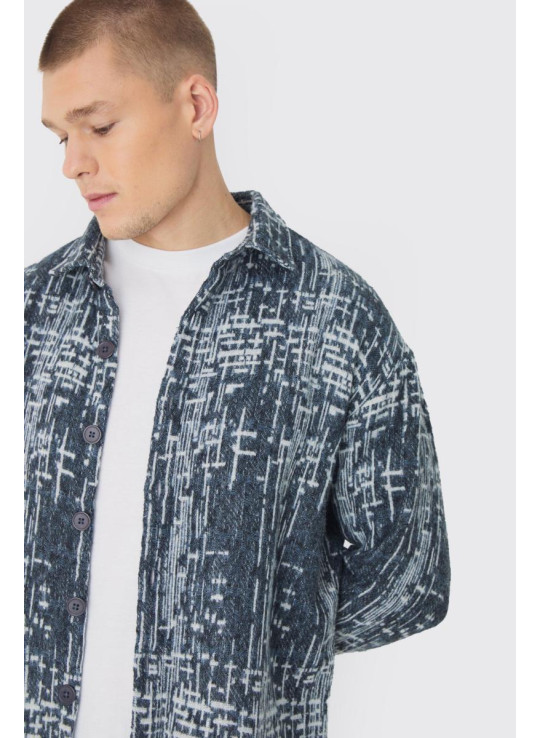 Абстракційна верхня сорочка великого розміру