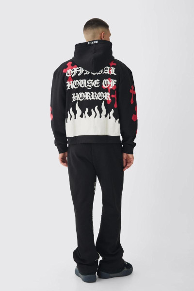 Величезний спортивний костюм у формі скелета з принтом у формі скелета