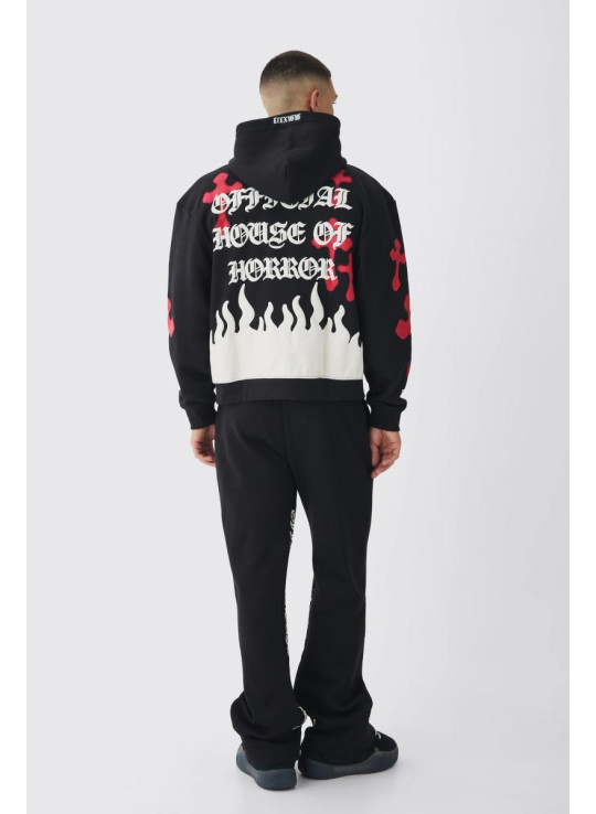 Величезний спортивний костюм у формі скелета з принтом у формі скелета