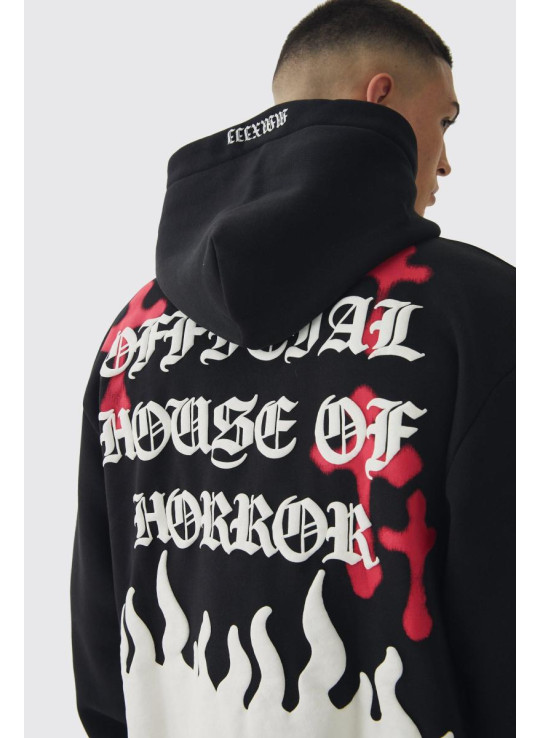 Величезний спортивний костюм у формі скелета з принтом у формі скелета