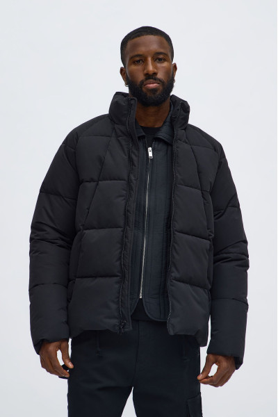 Стьобана куртка-пуфер вільного крою