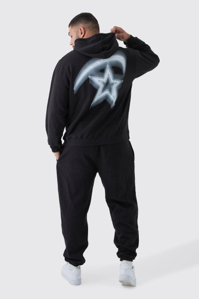 Плюс великий спортивний костюм із зображенням зірок