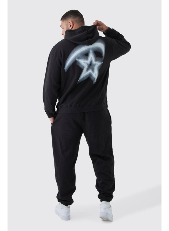 Плюс великий спортивний костюм із зображенням зірок