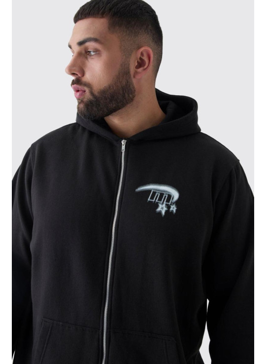 Плюс великий спортивний костюм із зображенням зірок