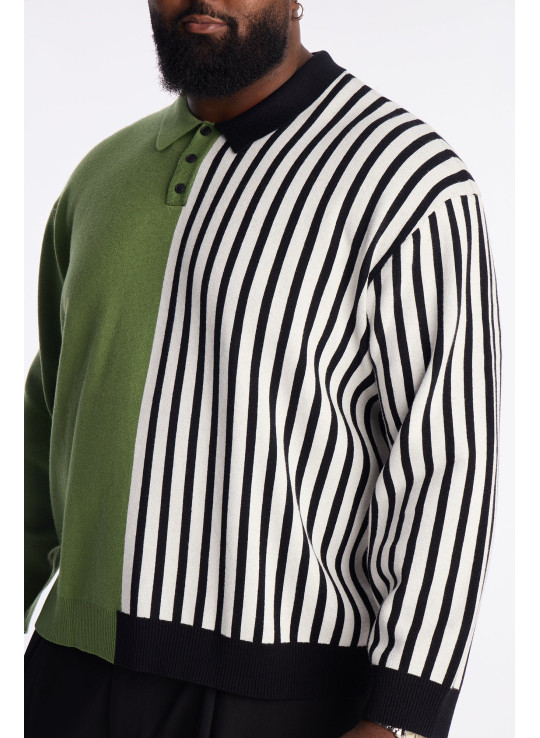 Светр-поло Half Striped