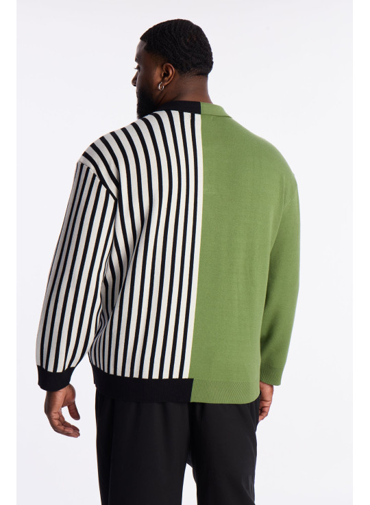 Светр-поло Half Striped
